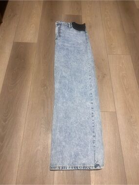 High-Rise Light Blue Wide Leg Jeans